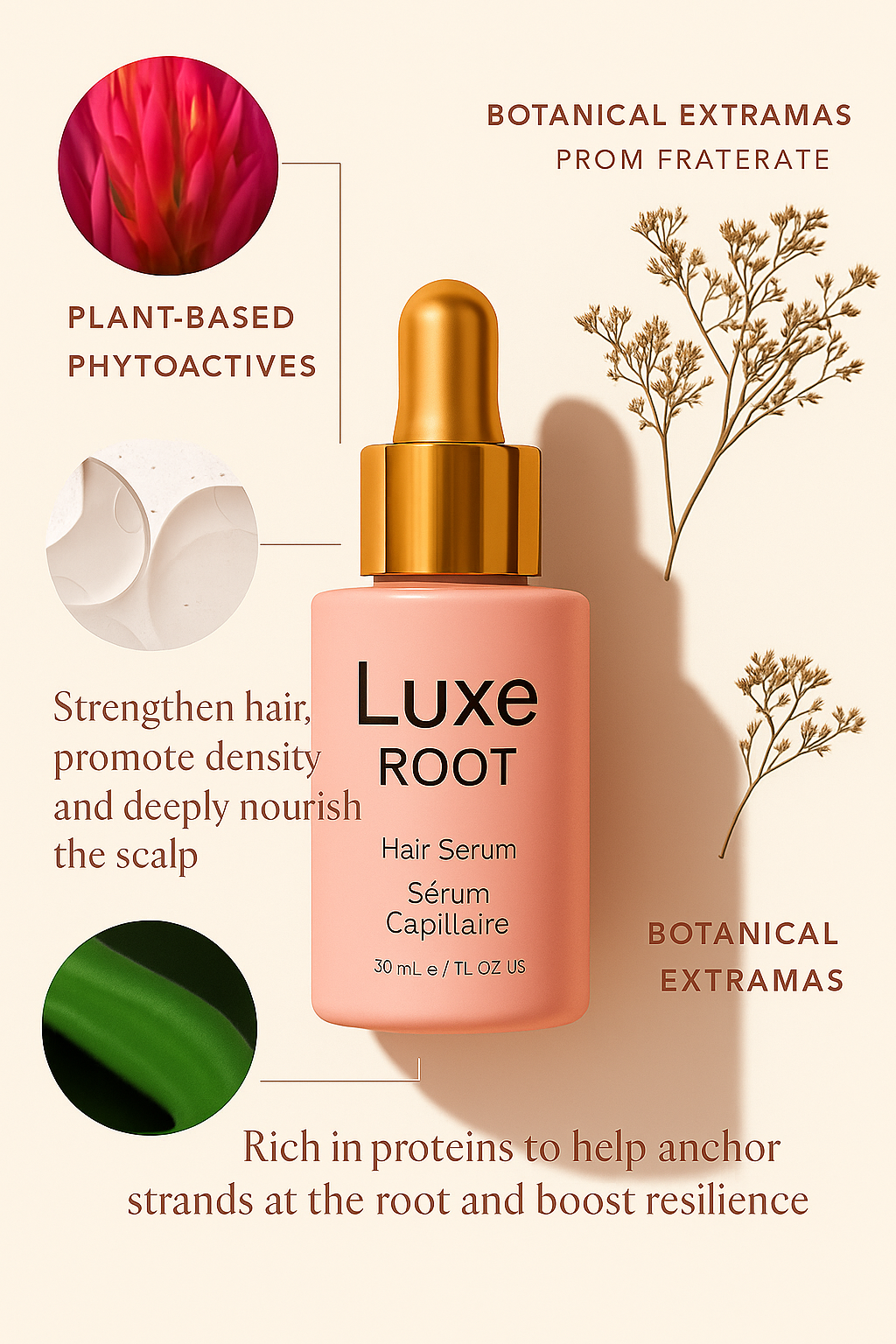 Luxe Root | Hair Growth Serum + Free Makeup Set